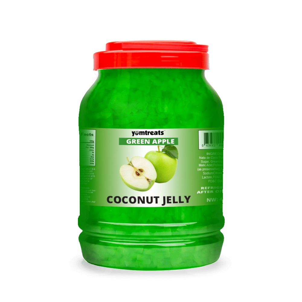 Green Apple Coconut Jelly Bubble Tea Store No.1 and Largest Bubble