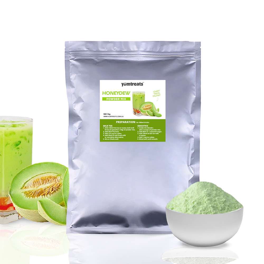 Honeydew Milk Tea Powder by Bubble Tea Australia Bubble Tea Store No